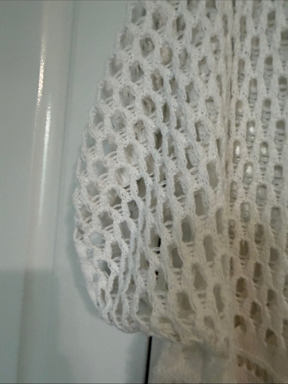 VENUS White Open-Weave Scoop Neck Pullover - Picture 5 of 5